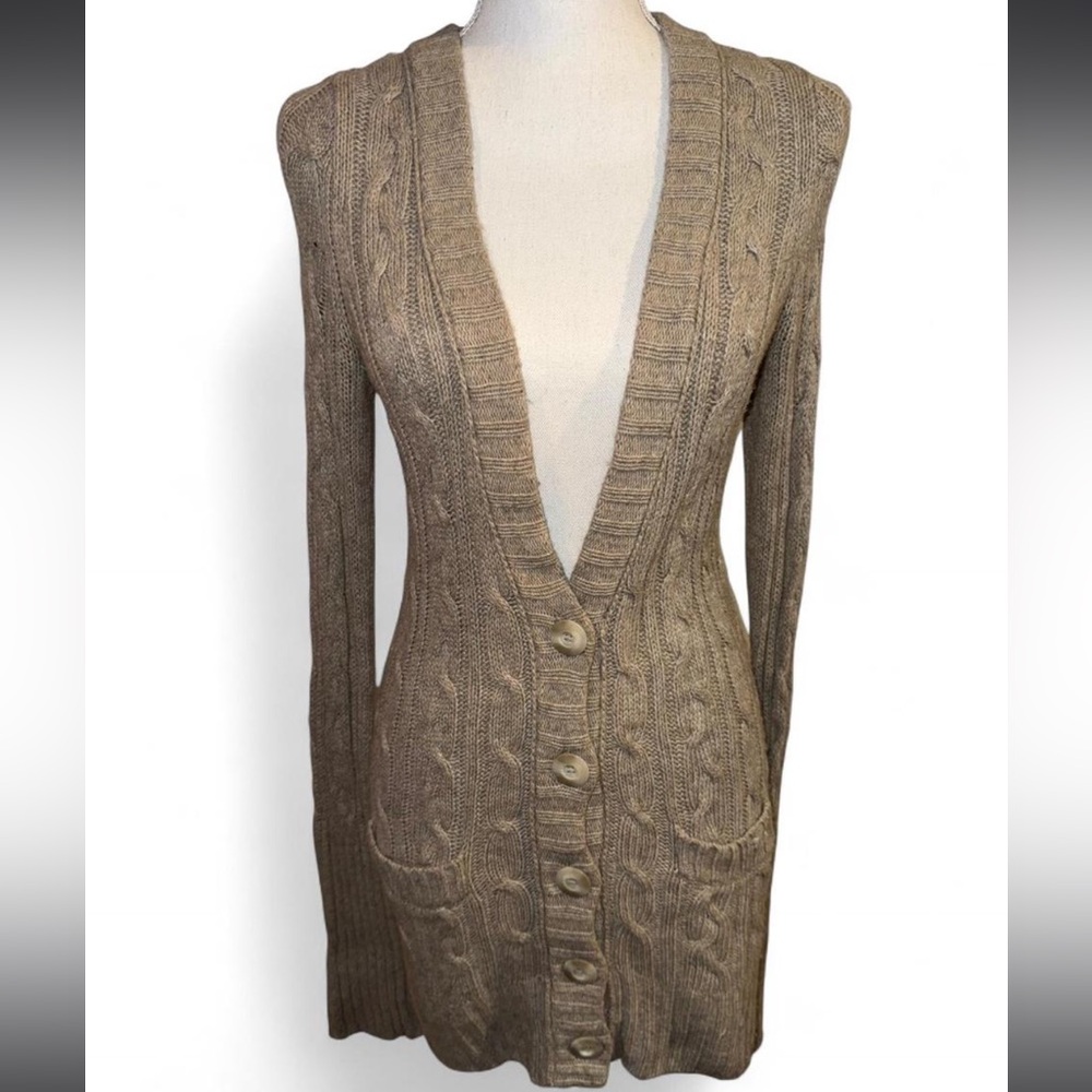 Abercrombie & Fitch Women's Cable Knit Cardigan - Brown